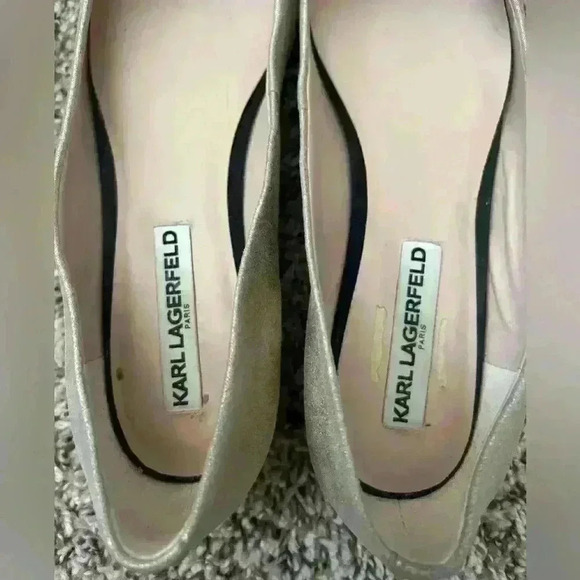 Karl lagerfeld ballet flats shoes STUNNING - Picture 3 of 11